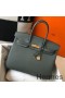 Hermes Birkin 35cm Bag In Vert Amande Clemence Leather GHW