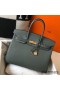 Hermes Birkin 35cm Bag In Vert Amande Clemence Leather GHW