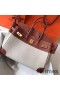 Hermes Birkin 35cm Canvas Bag With Barenia Leather GHW
