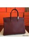 Hermes Birkin 40 Handmade Bag In Bordeaux Epsom Leather