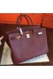 Hermes Birkin 40 Handmade Bag In Bordeaux Epsom Leather
