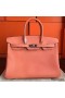 Hermes Birkin 40 Handmade Bag In Crevette Clemence Leather