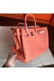 Hermes Birkin 40 Handmade Bag In Crevette Clemence Leather