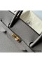Hermes Birkin 40 Retourne Handmade Bag In Etain Clemence Leather