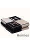 Hermes Black Avalon III Throw Blanket