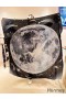 Hermes Black Clair de Lune Shawl 140