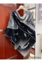 Hermes Black Clair de Lune Shawl 140