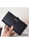 Hermes Black Epsom Bearn Gusset Wallet