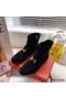 Hermes Black Suede Saint Honore Ankle Boots