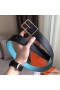 Hermes Bleu Obscur Saddle 38MM Reversible Belt
