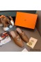 Hermes Blossom Mules 60mm In Brown Goatskin