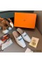 Hermes Blossom Mules 60mm In White Goatskin