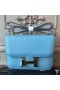 Hermes Blue Atoll Constance MM 24cm Epsom Leather Bag