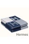 Hermes Blue Avalon III Throw Blanket