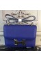 Hermes Blue Electric Constance MM 24cm Epsom Leather Bag
