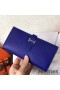 Hermes Blue Electric Epsom Bearn Gusset Wallet