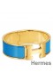Hermes Blue Enamel Clic Clac H PM Bracelet