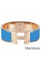 Hermes Blue Enamel Clic Clac H PM Bracelet