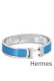 Hermes Blue Enamel Clic H PM Bracelet