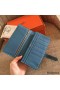 Hermes Blue Jean Clemence Bearn Gusset Wallet