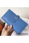 Hermes Blue Jean Epsom Bearn Gusset Wallet