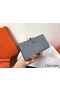 Hermes Blue Lin Epsom Bearn Gusset Wallet