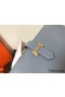 Hermes Blue Lin Epsom Bearn Gusset Wallet