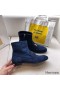 Hermes Blue Saint Honore Ankle Boots