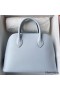 Hermes Bolide 1923 25 Handmade Bag In Blue Brume Epsom Calfskin