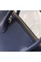 Hermes Bolide 1923 25 Handmade Bag In Blue Saphir Evercolor Calfskin
