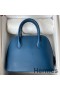 Hermes Bolide 1923 25 Handmade Bag In Deep Blue Evercolor Calfskin