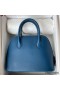 Hermes Bolide 1923 25 Handmade Bag In Deep Blue Evercolor Calfskin