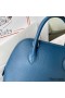 Hermes Bolide 1923 25 Handmade Bag In Deep Blue Evercolor Calfskin