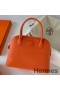 Hermes Bolide 1923 27 Handmade Bag In Orange Epsom Calfskin
