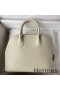 Hermes Bolide 1923 Mini Handmade Bag In Craie Chevre Mysore Leather