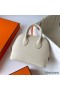 Hermes Bolide 1923 Mini Handmade Bag In Craie Epsom Calfskin