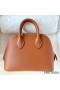 Hermes Bolide 1923 Mini Handmade Bag In Gold Evercolor Calfskin