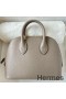 Hermes Bolide 1923 Mini Handmade Bag In Gris Asphalt Evercolor Calfskin