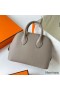 Hermes Bolide 1923 Mini Handmade Bag In Gris Asphalt Evercolor Calfskin