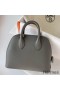 Hermes Bolide 1923 Mini Handmade Bag In Gris Meyer Evercolor Calfskin