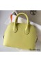 Hermes Bolide 1923 Mini Handmade Bag In Jaune Bourgeon Chevre Mysore Leather