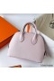 Hermes Bolide 1923 Mini Handmade Bag In Mauve Pale Chevre Mysore Leather