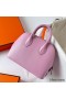 Hermes Bolide 1923 Mini Handmade Bag In Mauve Sylvestre Chevre Mysore Leather