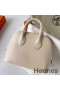 Hermes Bolide 1923 Mini Handmade Bag In Nata Chevre Mysore Leather