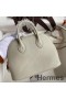 Hermes Bolide 1923 Mini Handmade Bag In Pearl Grey Chevre Mysore Leather