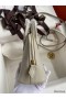 Hermes Bolide 1923 Mini Handmade Bag In Pearl Grey Chevre Mysore Leather