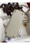 Hermes Bolide 1923 Mini Handmade Bag In Pearl Grey Chevre Mysore Leather