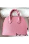 Hermes Bolide 1923 Mini Handmade Bag In Rose Confetti Chevre Mysore Leather