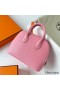 Hermes Bolide 1923 Mini Handmade Bag In Rose Confetti Chevre Mysore Leather