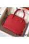 Hermes Bolide 27 Handmade Bag In Red Clemence Leather